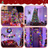 394FT 1200 8 LED Christmas Lights Outdoor, Multicolored Christmas Tree Lights Plug in, Modes Twinkle String Light