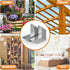Wuno Shop 8 Pcs L Brackets Heavy Duty, 90 Degree Angle Bracket, Galvanized Corner Brace for Wood 90 Degree L Shape