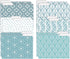 Better Office Products Decorative File Folders, 12 Pack with 6 Unique Designs, Heavyweight Letter Size