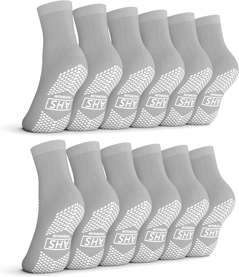 AMERICAN HOSPITAL SUPPLY Non-Slip Hospital Socks, Anti-Skid, Anti-Slip Gripper Socks for Medical