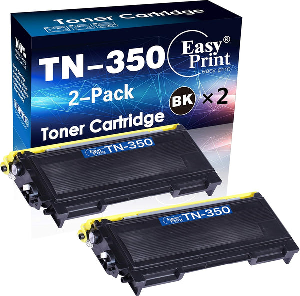 EASY PRINT Compatible Toner Cartridge Replacement for TN-350 (Black, 2-Pack)