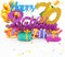 Liif Happy 70th Birthday Pop Up Card, Glitter 70 Birthday Card for Women, Men, with Message Note & Envelope