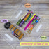 BAZIC Plastic Pencil Case, Large Utility Storage Box, Clear Color Multi-Purpose Organizer, 1-Pack