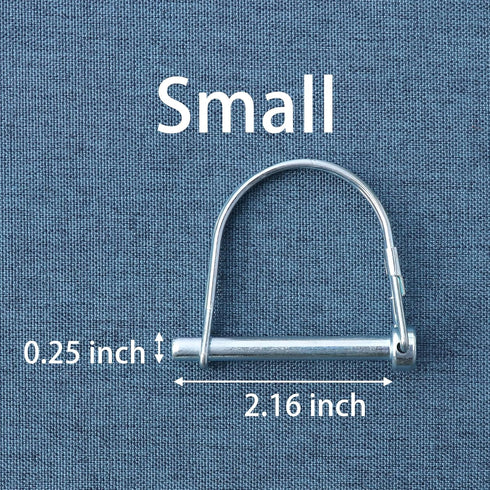 Tivnhuils Trailer Coupler Pin, 2Pcs Zinc Plated Carbon Steel Locking Pin, 1/4" x 2.16"