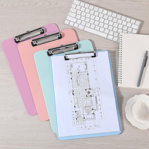 Mr. Pen Plastic Clipboard, 12.5” x 9”, 2 Pack Ivory Clipboards for Kids & Adults, Teacher and Cute Clipboards