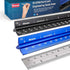 Khnum 12-Inch Architectural and Engineering Scale Ruler Set (Imperial) | Laser-Etched Aluminum Triangular