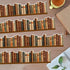 65ft BeYumi Vintage Bookshelf Border Trim - Back to School Retro Brown Books Rolled Border Trim Bookshelf Bulletin