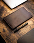 Leather Journal Large 5" x 8.25" Vintage Writing Notebook with Lined Pages, Handcrafted Leather Cover for Men, Women,