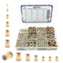 wwsurpluses 420 Pcs Metric & SAE Rivet Nut Kit, Carbon Steel Rivnut Kit,