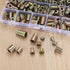 230 Pcs Threaded Inserts Nuts Assortment Tool Kit, 11 Sizes Metric M4/M5/M6/M8/M10 for Wood Inserts and Bolts
