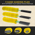 Dura-Gold Sanding Stick Kit with 40 Sheet Sandpaper, Yellow Flat Ergo Handle Starter Kit