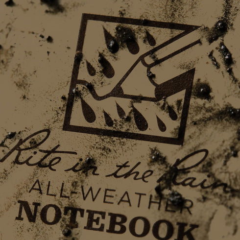 Rite In The Rain Weatherproof Top Spiral Notebook, 3" x 5", Tan Cover, Universal Pattern