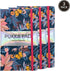 Pukka Pad Bloom Softcover Notebook, 21 x 13cm, Pack of 3 Floral Designs, Blue