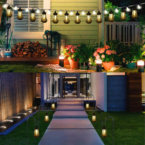 VIOYOUNS 2Pack Replacement(5.5x3) Mini Solar Lantern Lights Replacement - Garden Decor Outdoor Lighting Decorative