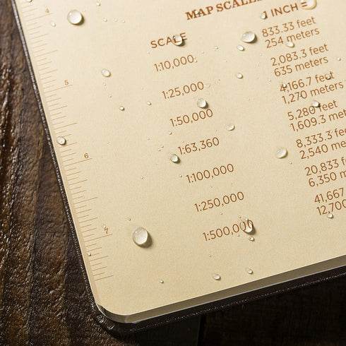 Rite in the Rain Weatherproof Hard Cover Notebook, 8 3/4" x 11 1/4", Tan Cover, Universal Pattern