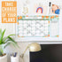 Magnetic Dry Erase Calendar for Fridge, Clementine Magnetic Calendar for Refrigerator, White Board