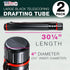 U.S. Art Supply Black Telescoping Drafting Tube, Pack of 2, Expands 30-1/4" to 52", Durable Protection