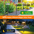2 Pack 2X 12Hrs LETMY Solar Pathway Lights Outdoor, Brighter Solar Lights Outdoor Waterproof, Taller Pathway Light