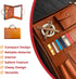 FUNTACY Premium Leather Portfolio with Handles, Slim Padfolio with Multiple Compartments for Documents, iPad, Notebook