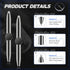 Chinco 2 Pieces Fidget Pen, Spinning Pen with LED Light, Multi-Functional Stress Reducer Gift for Students