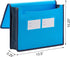 FANWU 4 Pack Plastic Expanding File Wallet Document Organizer, Letter Size, Poly A4 Expandable Folder