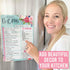 Hadley Designs Weekly Meal Planner Dry Erase Board, Floral Magnetic Menu Board for Kitchen Refrigerator