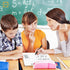 SCRIBBLEDO Dry Erase Ten Frame Area Model Board 9" x 12", Double Sided for Kids Math Practice
