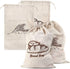 SPERO SPERA 2-Packs 17.311.6 Inches 2 Bread Bags, Linen Bread Bags for Homemade Container, Unbleached&Reusable Bread