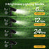 IP65, 3 2 Pack) Linkind Solar Lights Outdoor Waterproof StarRay Dusk-to-Dawn Outdoor Solar Lights, Lighting Modes Solar