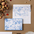 50 Pack Crisky Blue Floral Blank Note Cards with Envelopes & Stickers, Gold Foil Bridal Shower Thank You Cards Greeting