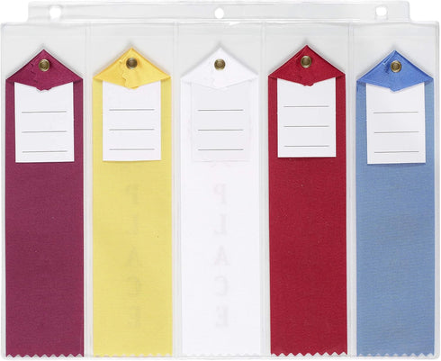 Swimming Gift Award Ribbon Binder Organizer, 15 Pages Sheets, Ribbons Holder