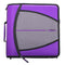 Case-it The Mighty Zip Tab Zipper Binder - Deep Purple D-146 - 3 Inch O-Rings - 600 Sheet Capacity - 5 Color Tab