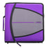 Case-it The Mighty Zip Tab Zipper Binder - Deep Purple D-146 - 3 Inch O-Rings - 600 Sheet Capacity - 5 Color Tab