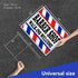 Barber Shop Sign - 16x12 Double Sided Coroplast Walk Ins Welcome Sign for Salon