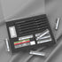 Mr. Pen Metal Mechanical Pencil Set with Lead and Eraser Refills, 5 Sizes, Black, Drawing Mechanical Pencils