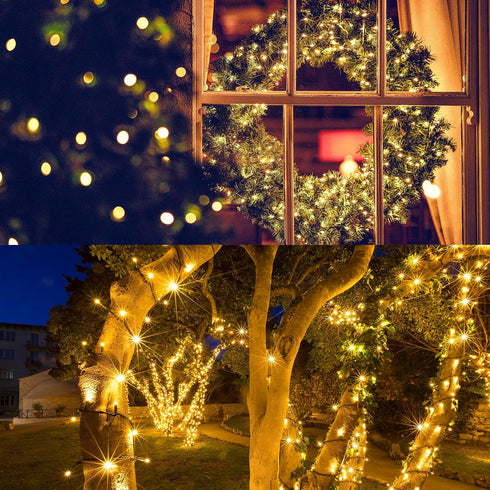 Flechllary 2 Pack-Solar 78Ft 200 8 String Lights, LED Solar Lights Outdoor with Modes Solar String Lights Outdoor