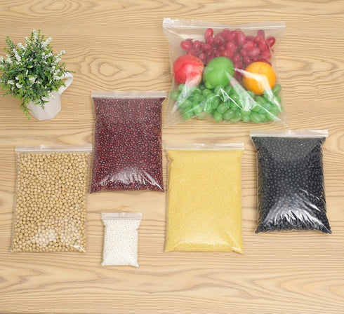 200 Pack 3" x 4" Thick Clear Reclosable Zip Bags, Heavy Duty Resealable Zipper Lock for Jewelry, Beads