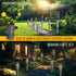 12 Pack Dazzle Bright Solar Pathway Lights Outdoor, LED Warm White Waterproof Solar Powered Landscape Lights