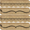 Burlap Bulletin Board Borders, Classroom Trim Burlap Straight Borders for Back to School Decoration