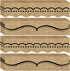 Burlap Bulletin Board Borders, Classroom Trim Burlap Straight Borders for Back to School Decoration