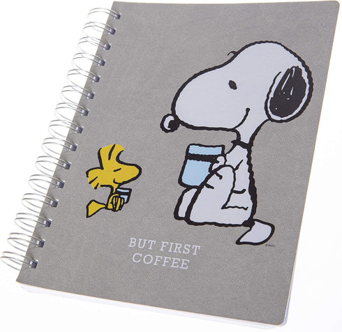 Graphique Vegan Leather Spiral Journal, Peanuts Focus, Focus On The Good" Quote on the Cover – Perfect for Taking Notes, Lists and More by Graphique