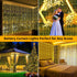 10 10Ft 300LED 8 Dimmable Curtain Lights Battery Operated * Waterfall Light with Modes Remote Timer Memory Waterproof