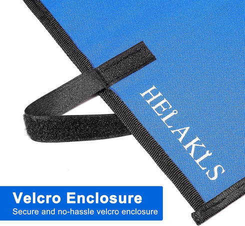 1 Piece 12 Pockets Metric Wrench Tool Roll Up Pouch Utility Heavy Duty Canvas Tool Organizers Bag Blue by HELAKLS