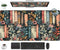DKPXFG Floral Books Desk Mat Reading Desk Pad Mouse Mat XXL, Colorful Mouse