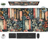 DKPXFG Floral Books Desk Mat Reading Desk Pad Mouse Mat XXL, Colorful Mouse