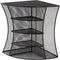 Safco Products Onyx Mesh Corner Organizer, Durable Steel Mesh, Space Saving, 13" x 15" x 11", Black
