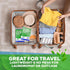 100 50 Eco Washer Sheets Detergent - Loads, Zero Plastic Jugs, No Mess & Space-Saving Laundry Strips - Travel Laundry