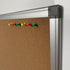 BIBOC 24 x 36 inches Cork Board, Bulletin Board, Felt Board for Homes or Offices with Silver Frame
