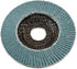 Forney Flap Disc, Type 29 Blue Zirconia, 120-Grit, 4-1/2-Inch, 7/8-Inch Arbor