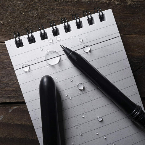 Rite in the Rain All-Weather EDC Pen, Black Pokka 2-Pack, Fine Point 0.9mm Ink